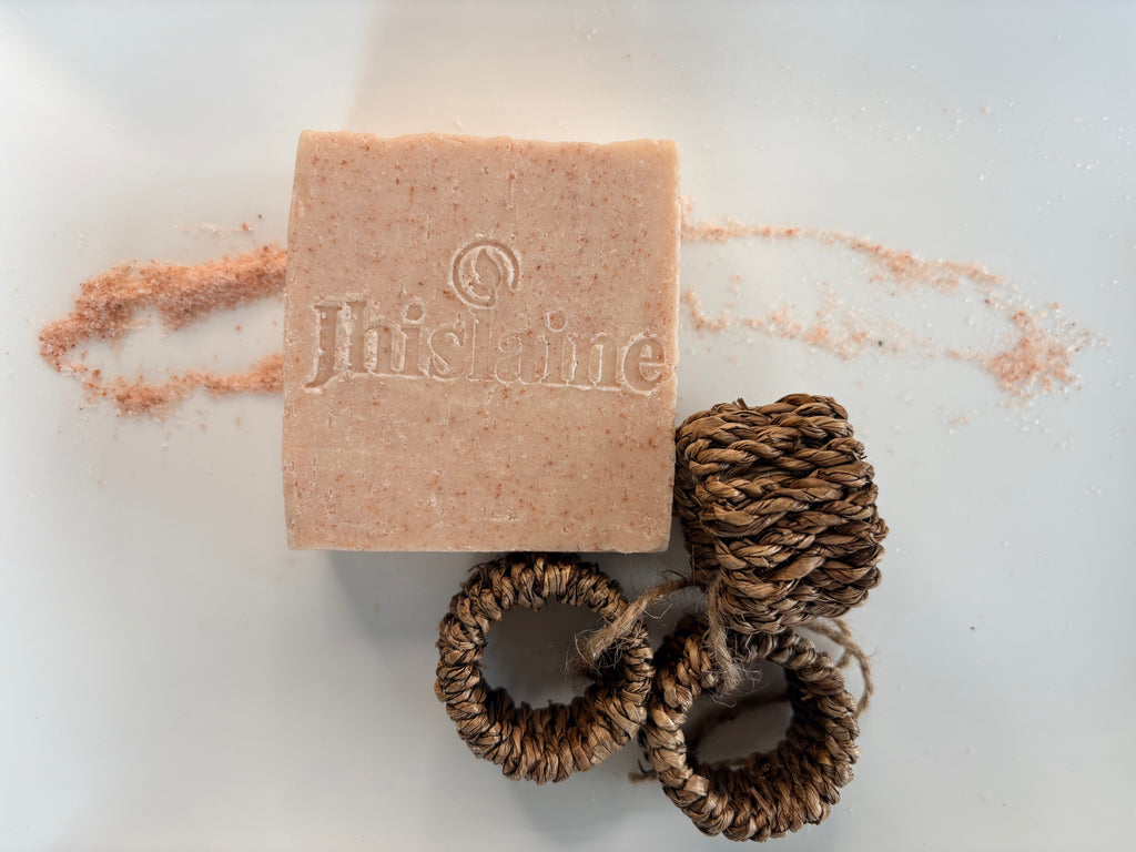 Vegan Pink Himalayan Salt Soap: Mineral rich, gently exfoliating, refreshing