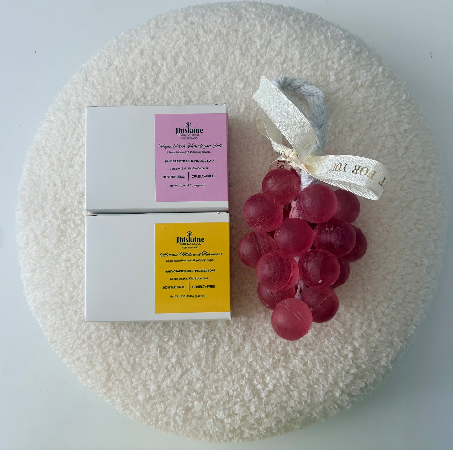 Two-Premium Soap and Grapes Soap Gift Bundle