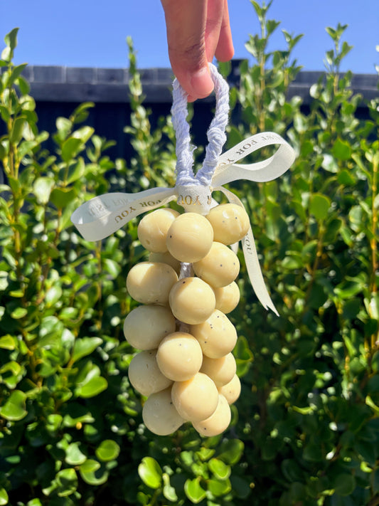 Handcrafted Olive oil and Lavender with Poppy Seeds Grapes Soap